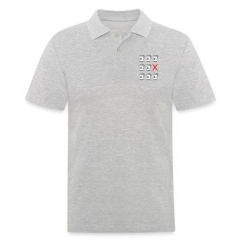Bembel sink "KABOOM!" #FFM #EiGude - Men's Polo Shirt - heather grey - Front - Kai (181cm)