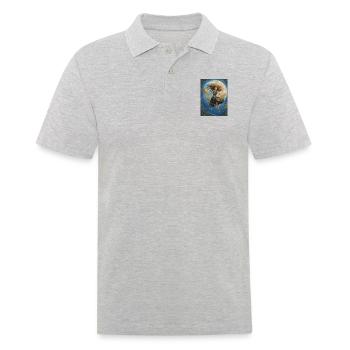 Flying Girl - Männer Poloshirt - Grau meliert - Vorne - Kai (181cm)