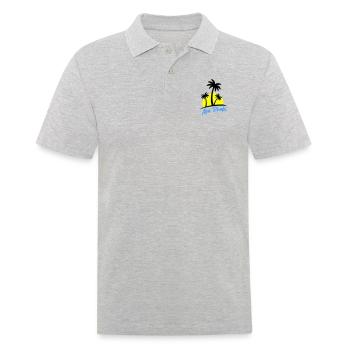 abu dhabi - Männer Poloshirt - Grau meliert - Vorne - Kai (181cm)