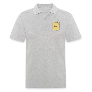 Safttüte, Juice - Männer Poloshirt - Grau meliert - Vorne - Kai (181cm)