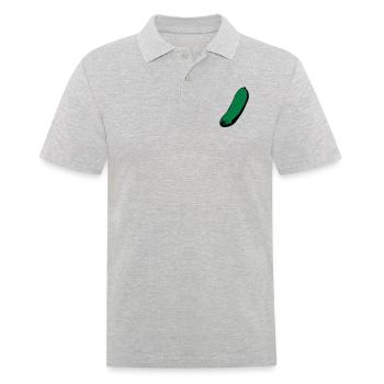 Gurke - Männer Poloshirt - Grau meliert - Vorne - Kai (181cm)