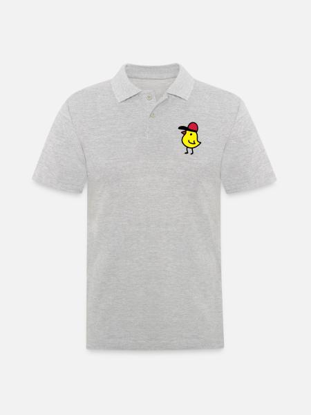 Cappy chicks 3 - Men's Polo Shirt - heather grey