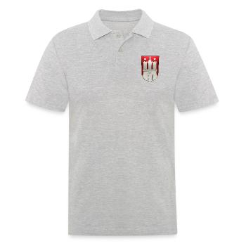 Hamburg - Männer Poloshirt - Grau meliert - Vorne - Kai (181cm)