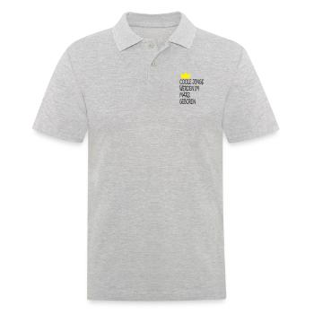 Coole Jungs im März geboren - Männer Poloshirt - Grau meliert - Vorne - Kai (181cm)