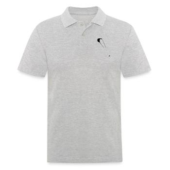 Kitesurfen - Männer Poloshirt - Grau meliert - Vorne - Kai (181cm)