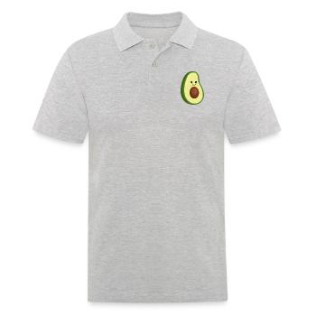 Avocado Frau - Lustig - Humor - Partner Shirt-Love - Männer Poloshirt - Grau meliert - Vorne - Kai (181cm)
