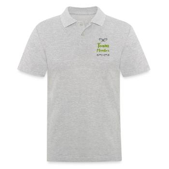 Team Member - Men's Polo Shirt - heather grey - Front - Kai (181cm)