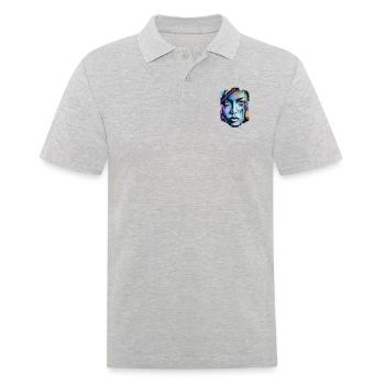 Graffiti Street Art Spray Colors Cool Artist Retro - Men's Polo Shirt - heather grey - Front - Kai (181cm)