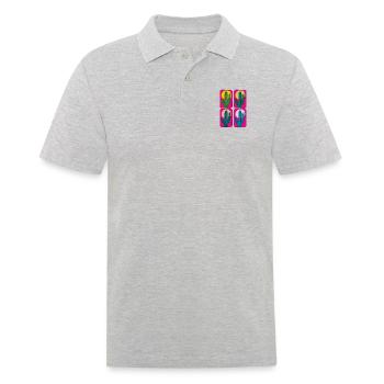 Cactus Mexique 4 plis - Polo Homme - gris chiné - Devant - Kai (181cm)