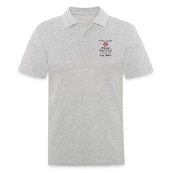 Danke Dankeschön Fitnesstrainer Abschiedsgeschenk - Männer Poloshirt - Grau meliert - Vorne - Kai (181cm)