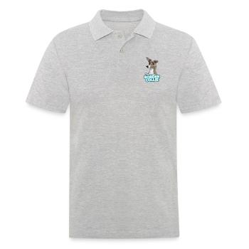 TEAM Border Collie Poil Court - Lilac - Polo Homme - gris chiné - Devant - Kai (181cm)