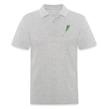 Lauch - Männer Poloshirt - Grau meliert - Vorne - Kai (181cm)