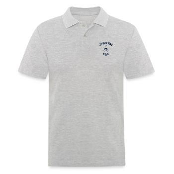 J peux pas j ai Vélo - Polo Homme - gris chiné - Devant - Kai (181cm)