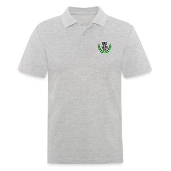Papa de l’année 2026 Père Bébé Papa 2026 Fête des Pères - Polo Homme - gris chiné - Devant - Kai (181cm)