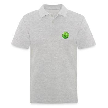 Lime Lime Fruit Fruit Fruits Drawing - Men's Polo Shirt - heather grey - Front - Kai (181cm)
