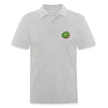 Kiwi - Men's Polo Shirt - heather grey - Front - Kai (181cm)