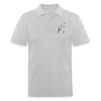 design - Männer Poloshirt - Grau meliert - Vorne - Kai (181cm)