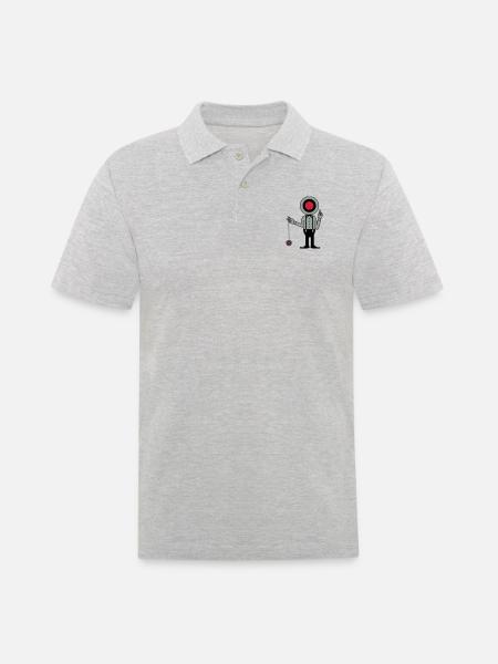 jojo - Polo Homme - gris chiné