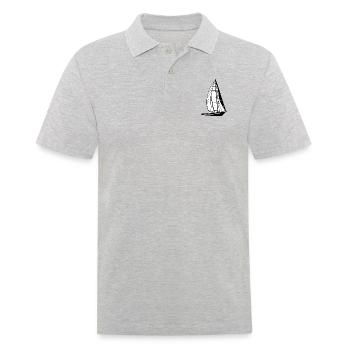 Voilier Voilier Voilier Voilier Marin - Polo Homme - gris chiné - Devant - Kai (181cm)