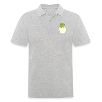 Dino Baby - Men's Polo Shirt - heather grey - Front - Kai (181cm)