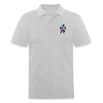Boxe Boxeur Gorille - Polo Homme - gris chiné - Devant - Kai (181cm)