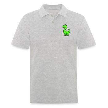 Bande dessinée Dinosaure Brontosaure - Polo Homme - gris chiné - Devant - Kai (181cm)
