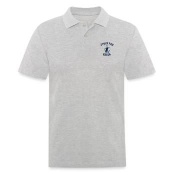 J peux pas j ai Salsa - Polo Homme - gris chiné - Devant - Kai (181cm)