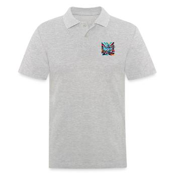 Schweiz - Männer Poloshirt - Grau meliert - Vorne - Kai (181cm)