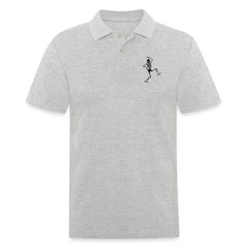 Squelette dansant - Polo Homme - gris chiné - Devant - Kai (181cm)