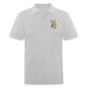Fleur - Polo Homme - gris chiné - Devant - Kai (181cm)