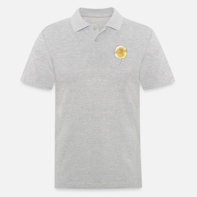 Protoceratium reticulatum - Männer Poloshirt - Grau meliert