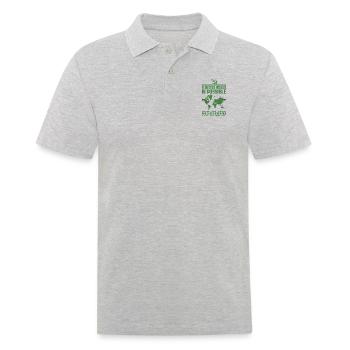 A Better World 2 - Men's Polo Shirt - heather grey - Front - Kai (181cm)
