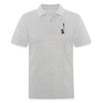 Sick Cat Viazoo - Männer Poloshirt - Grau meliert - Vorne - Kai (181cm)