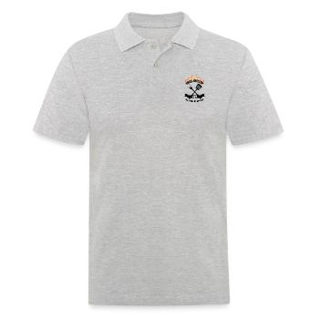 Grillmeister Uwe lustiger Spruch Vorname - Männer Poloshirt - Grau meliert - Vorne - Kai (181cm)