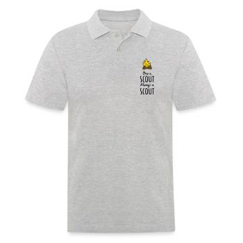 One a scout Always a scout - Men's Polo Shirt - heather grey - Front - Kai (181cm)