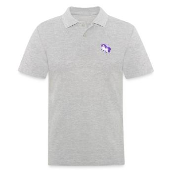 Conte de fées Licorne violette Cheval Star Fantasy Fable - Polo Homme - gris chiné - Devant - Kai (181cm)