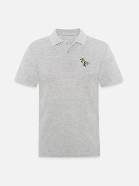 T Rex - Men's Polo Shirt - heather grey