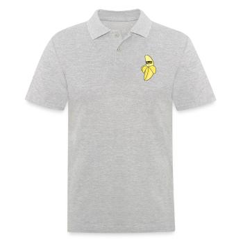 banane fraîche - Polo Homme - gris chiné - Devant - Kai (181cm)