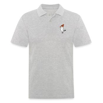 Mer du Nord Stupide Moin Mouette Oiseau Chapeau Bonnet Orange - Polo Homme - gris chiné - Devant - Kai (181cm)
