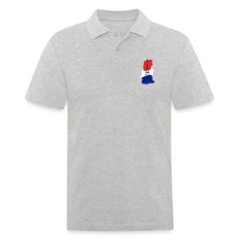 Eiffel Tower - Men's Polo Shirt - heather grey - Front - Kai (181cm)