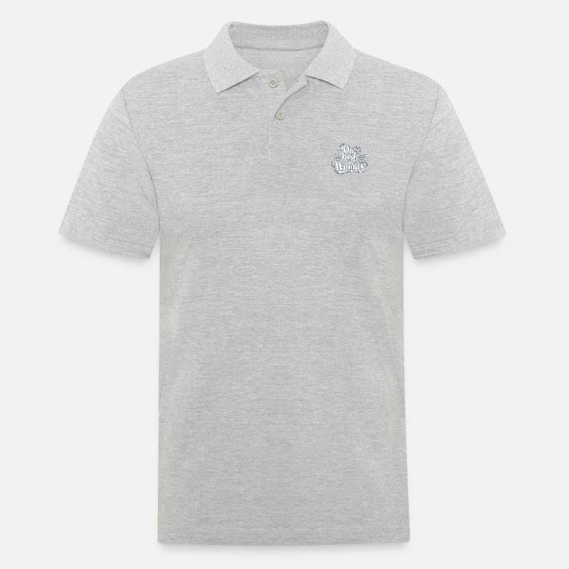 Du bist ein Wunder - Männer Poloshirt - Grau meliert