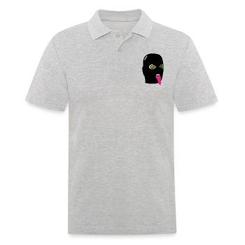 terrorist who sticks out his tongue - Men's Polo Shirt - heather grey - Front - Kai (181cm)