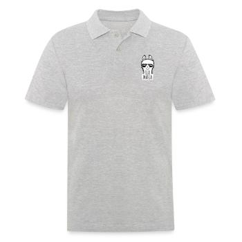 Lla Mafia Lama Spruch Sonnenbrille Text Zitat Cool - Männer Poloshirt - Grau meliert - Vorne - Kai (181cm)