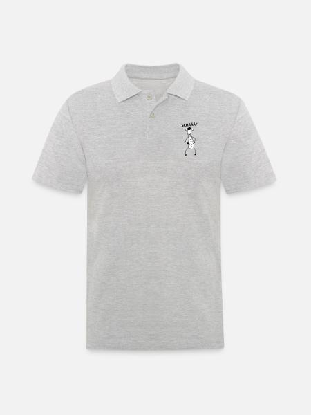 Chef - Männer Poloshirt - Grau meliert
