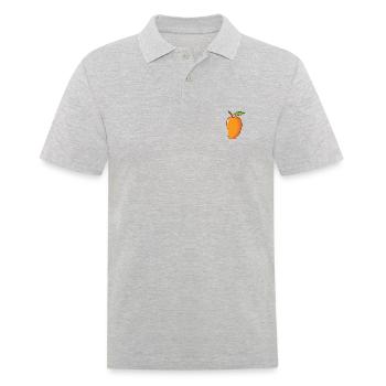 Mango 🥭 - Männer Poloshirt - Grau meliert - Vorne - Kai (181cm)
