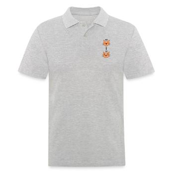 Du lundi au vendredi - Polo Homme - gris chiné - Devant - Kai (181cm)