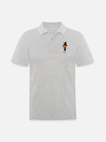 petite sorcière - Polo Homme - gris chiné