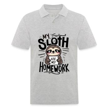 Ma paresse a mangé mes devoirs - Polo Homme - gris chiné - Devant - Kai (181cm)