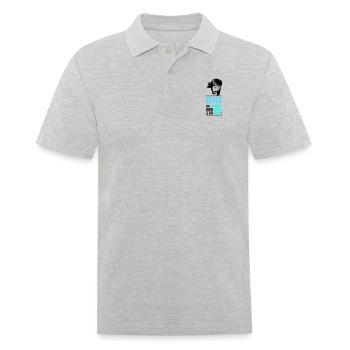 Jésus : la vérité, le chemin et la vie - Polo Homme - gris chiné - Devant - Kai (181cm)