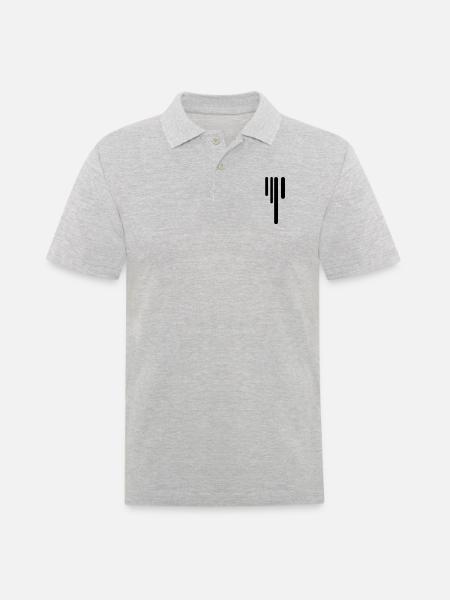 drips - Men's Polo Shirt - heather grey